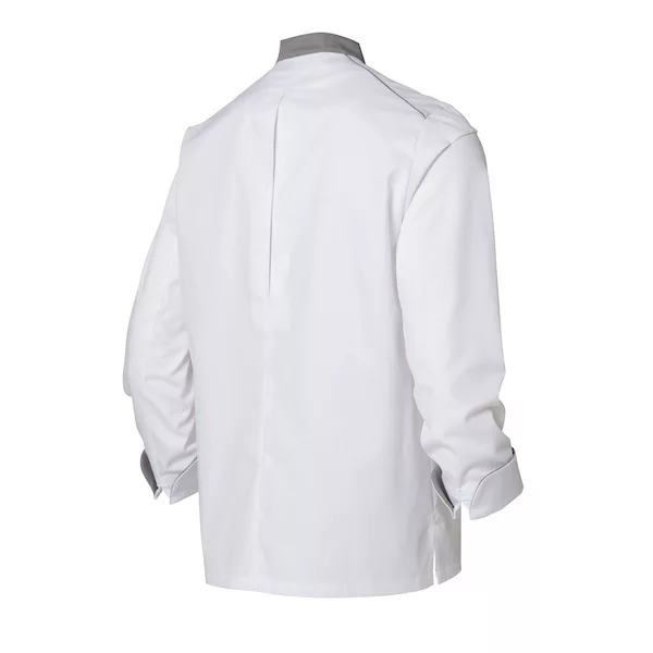 Veste de cuisine mixte blanche et grise manches longues Néospirit de Molinel