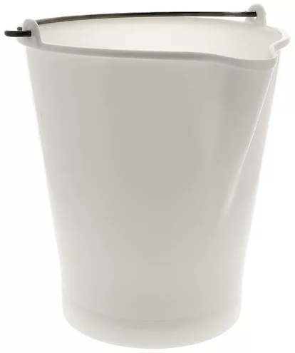 Seau en plastique avec graduations