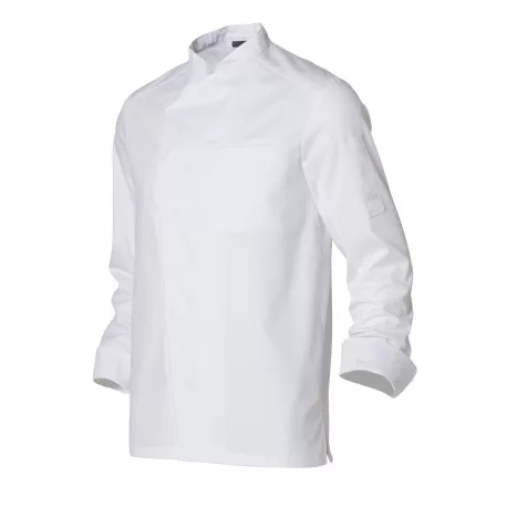 Veste de cuisine mixte blanche et grise manches longues Néospirit de Molinel